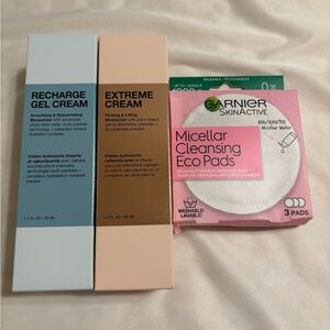 INNBEAUTY PROJECT recharge gel, cream, and extreme cream